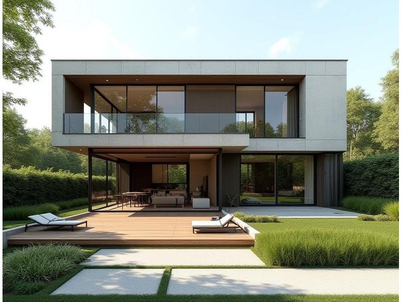 Extérieur d'une résidence familiale contemporaine
